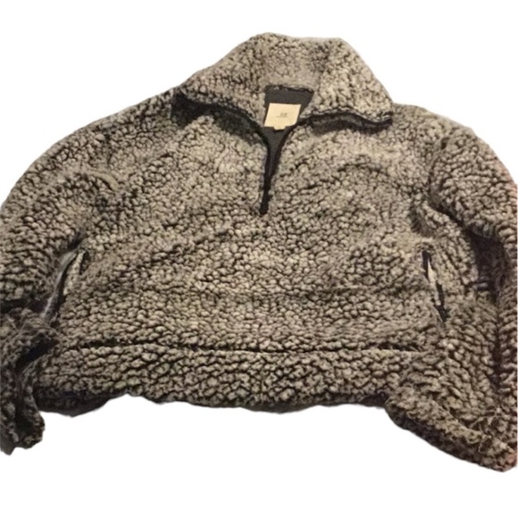 Thread supply Sherpa black and white 1/4 zip - Picture 1 of 3